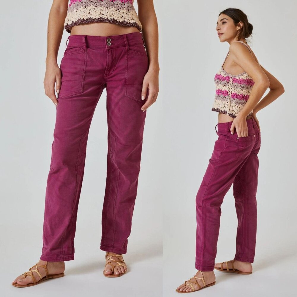 Anthropologie Pilcro Plum The Wanderer Low-Rise Pants Size 29 - 41231
